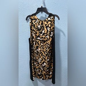 Evening collection Zara Basic cheetah, print dress | size L